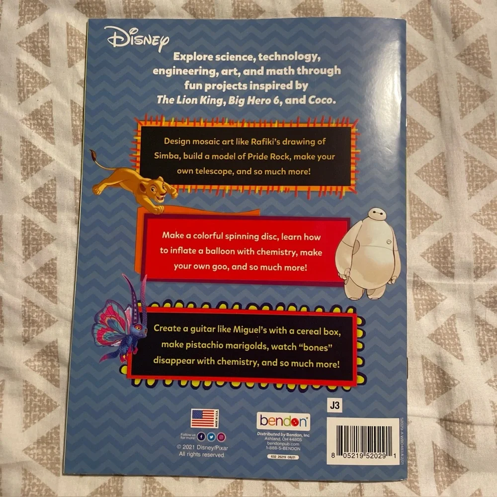 Disney STEM Activities Hands On Lab Projects Science Books Lot of 2 Brand New
